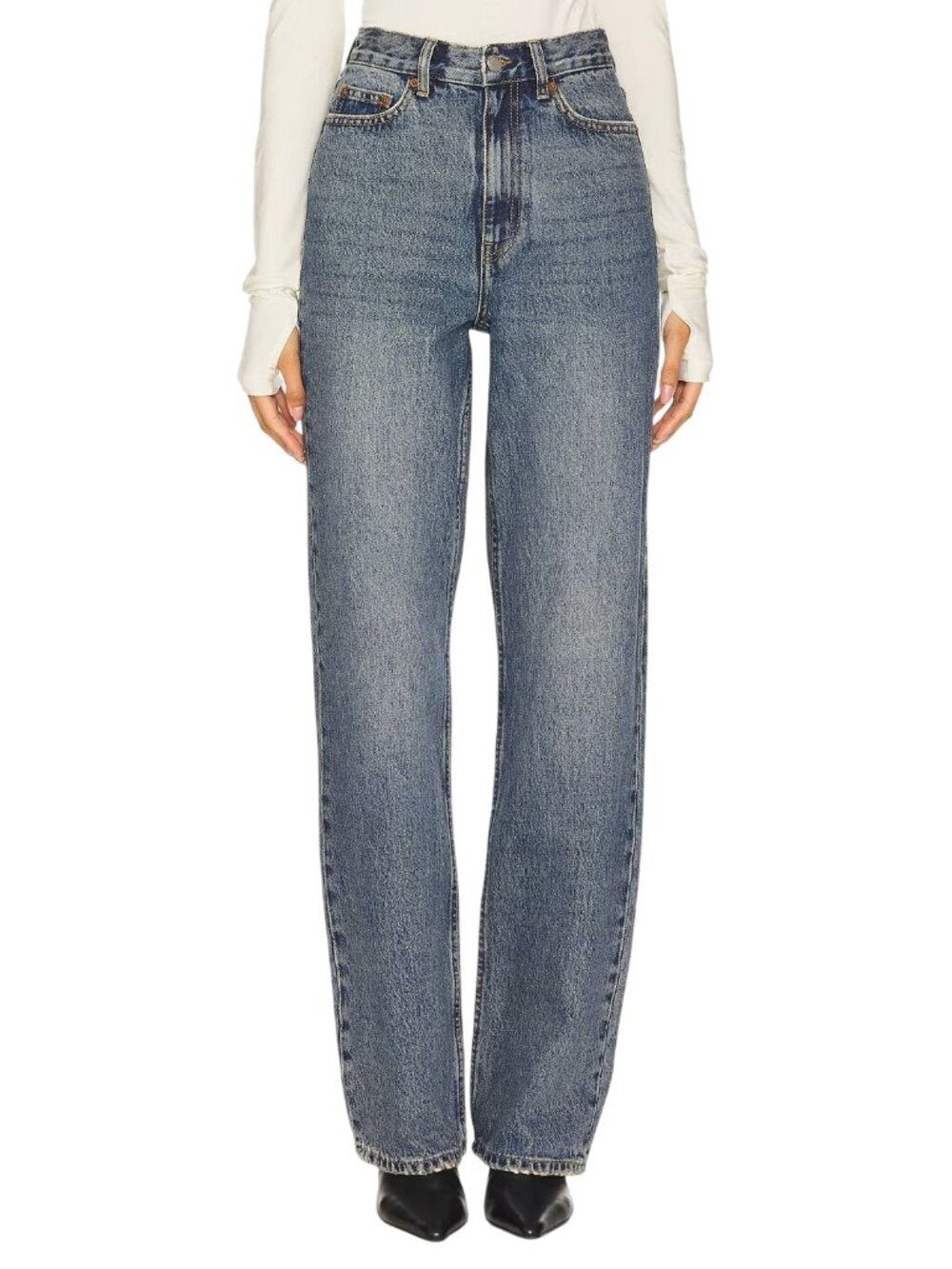 Dr. Denim Echo Straight Leg Jeans in Canyon Mid Vintage 27 New Womens Denim Pant